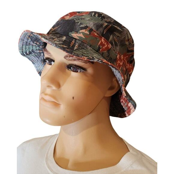 Original Chuck Bucket Style Cap Hat Tropical Look - Picture 1 of 4
